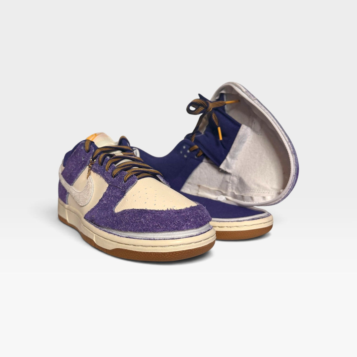 Nike Big Kid Dunk Low Suede Zipped