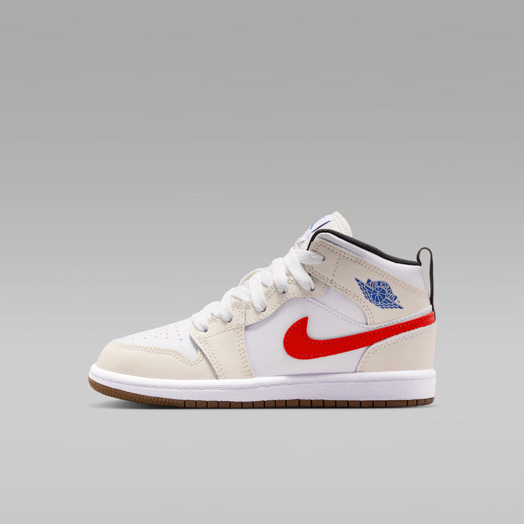 Nike Little Kid Jordan 1 Mid Zipped — Easy On, Hand-Installed Zipper