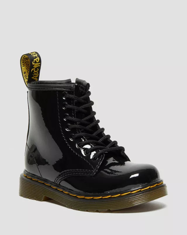 Botas de charol Dr. Martens 1460 para niños pequeños