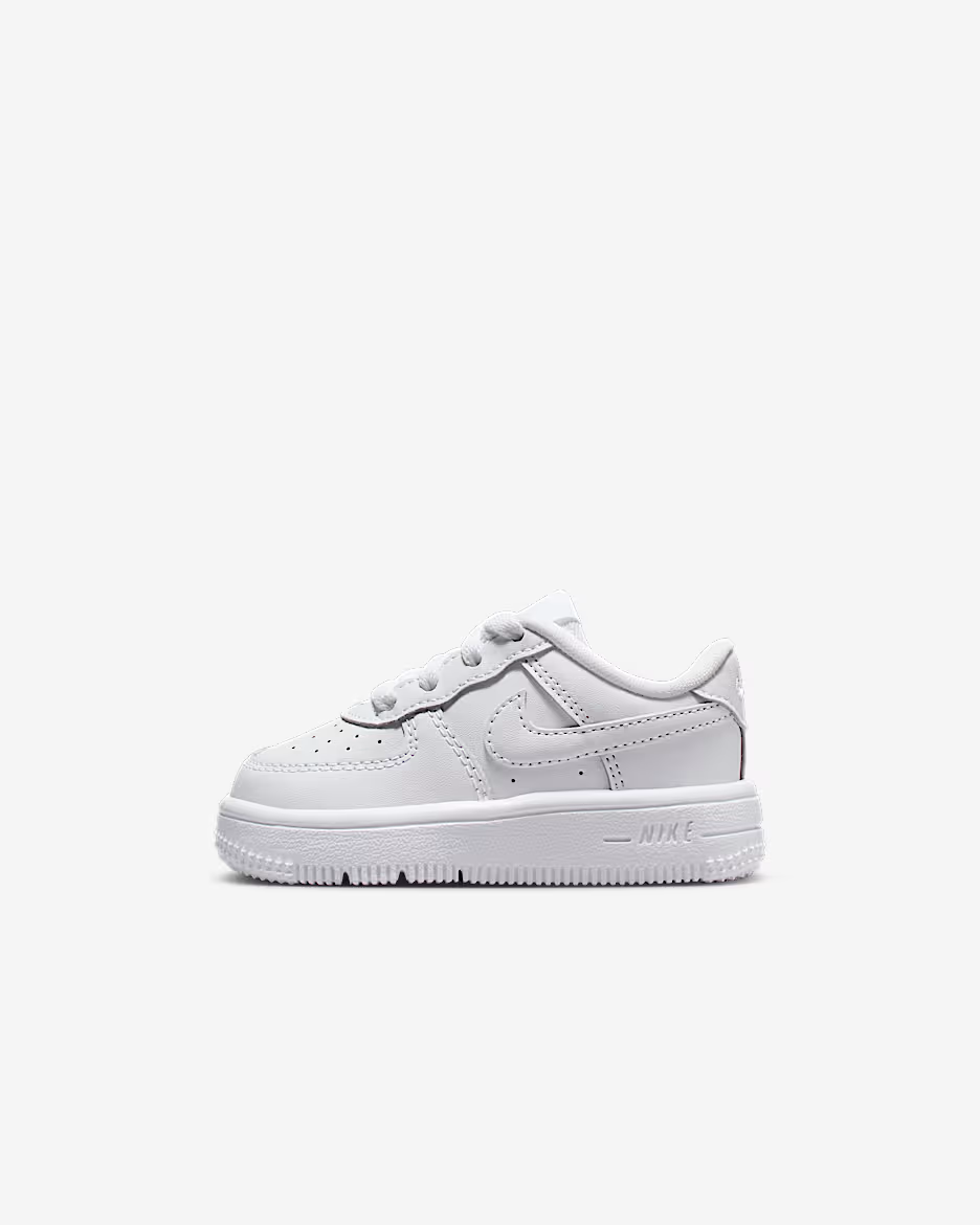 White sneaker on a light gray background