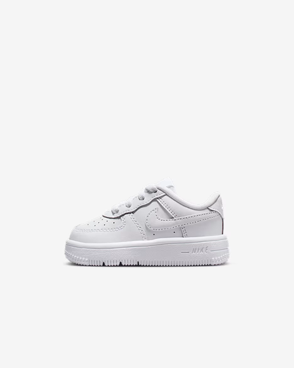White sneaker on a light gray background