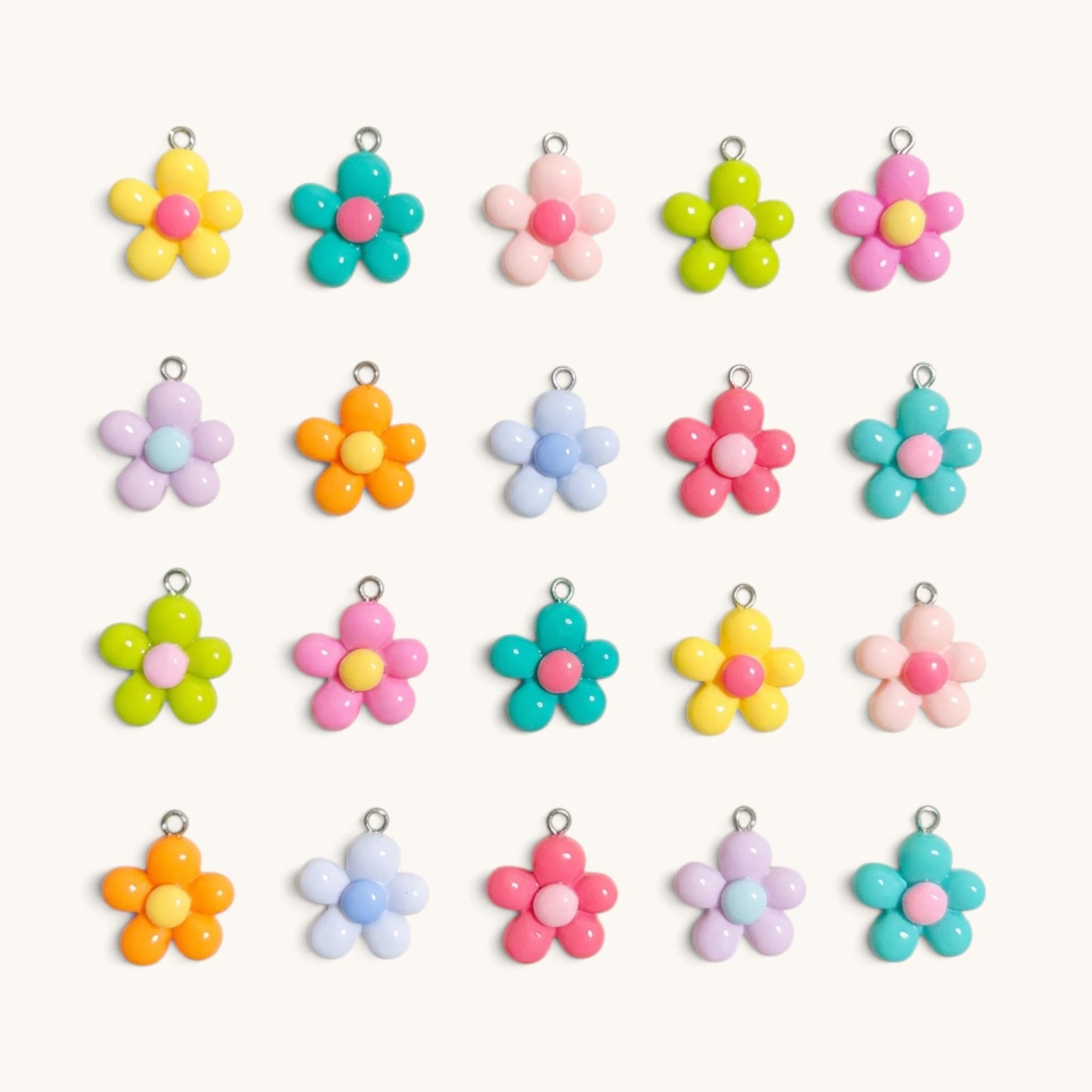Bead Flower Charm
